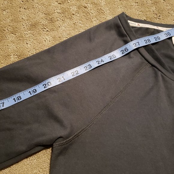 Lucky Brand Long Sleeve T-Shirt Women's XL Gray Western Embroidered Stretch - Picture 9 of 9